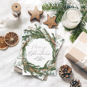 Moderne silberne Drehbuch botanische Weihnachten