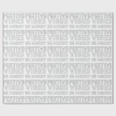 Moderne silberne Festivals sind ein fröhliches Mus Geschenkpapier (Flach)