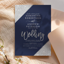 Moderne silberne Glitzer-Typografie