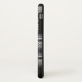 Moderne silberne Monogramm Case-Mate iPhone Hülle (Hinten/Links)