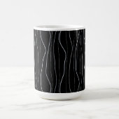 Moderne Silberne Wellentinienmuster Kaffeetasse (Mittel)