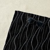 Moderne Silberne Wellentinienmuster Strandtuch (Beispiel)