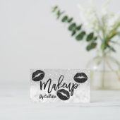 Moderne Silberner Glitzer Marmorbäume Visitenkarte (Stehend Vorderseite)