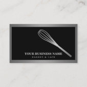 Moderne Silberpfeifenbäckerei Visitenkarte (Vorderseite)