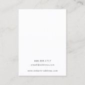 Moderne Silbervene-Marbour-Werbekarten Visitenkarte (Rückseite)