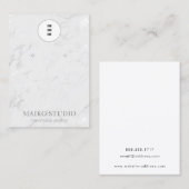 Moderne Silbervene-Marbour-Werbekarten Visitenkarte (Vorne/Hinten)