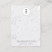 Moderne Silbervene-Marbour-Werbekarten Visitenkarte (Vorderseite)