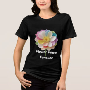 "Moderne Silhouette der menschlichen Blume Farbe T Tri-Blend Shirt