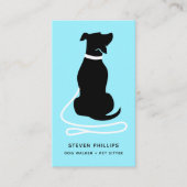 Moderne Silhouette Hunde laufen Hund sitzen Visitenkarte (Vorderseite)