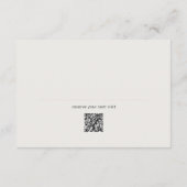 Moderne Silhouette Hunde Spaziergang QR Code Dankeskarte (Rückseite)