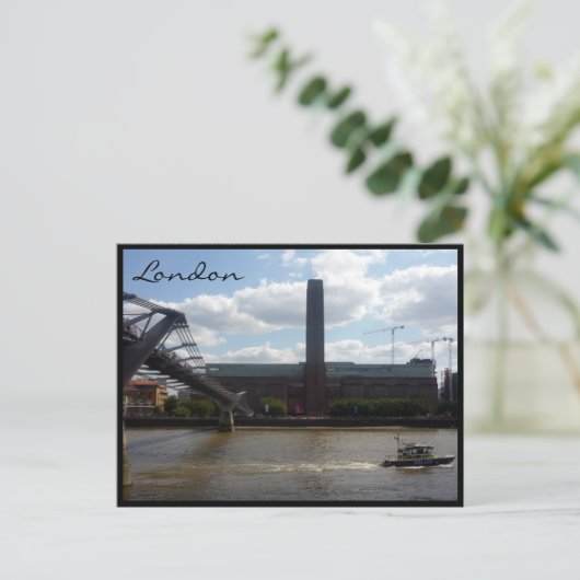 moderne Silhouette Postkarte (Stehend Vorderseite)