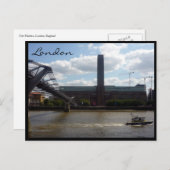 moderne Silhouette Postkarte (Vorne/Hinten)