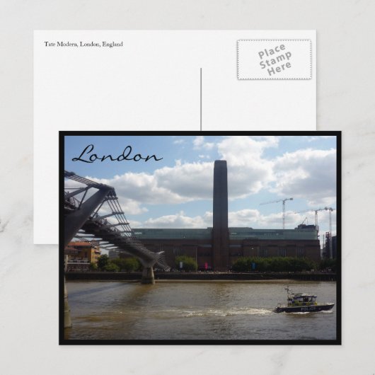 moderne Silhouette Postkarte (Vorne/Hinten)