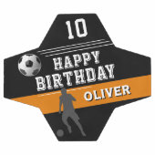 Moderne Silhouette zum Geburtstag Fußball (Flach)