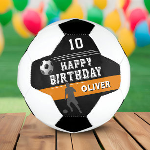 Moderne Silhouette zum Geburtstag Fußball