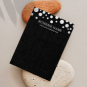 Moderne Silver Confetti Dunkle Linen Ohrring Displ