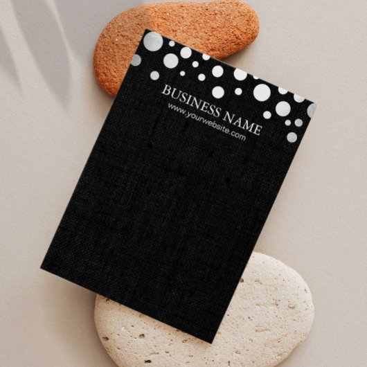 Moderne Silver Confetti Dunkle Linen Ohrring Displ