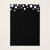 Moderne Silver Confetti Dunkle Linen Ohrring Displ (Rückseite)