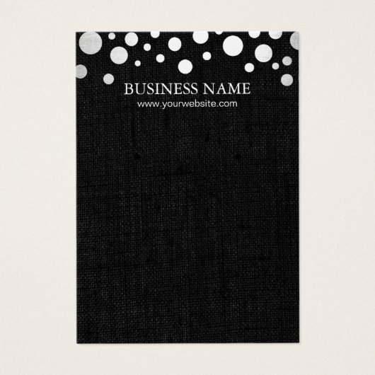 Moderne Silver Confetti Dunkle Linen Ohrring Displ (Vorderseite)