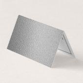 Moderne Silver Foil Calendar RSVP Card Visitenkarten (Rückseite)