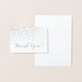 Moderne Silver Foil Confetti Dots Kraft Vielen Dan Folienkarte (Anzeige)