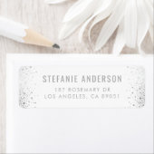 Moderne Silver Foil Confetti Dots White Wedding (Insitu)