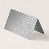 Moderne Silver Foil Foto Save the Date Card Visitenkarten (Rückseite)