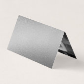 Moderne Silver Foil Script Foto Save the Date Card Visitenkarten (Rückseite)