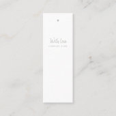 Moderne Silver Foil Script-Geschenktasten Mini Visitenkarte (Vorderseite)
