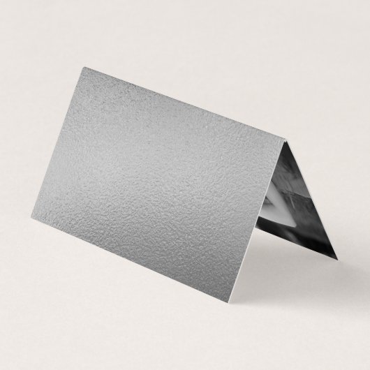 Moderne Silver Foil Script Hochzeit Danke Karte (Rückseite)