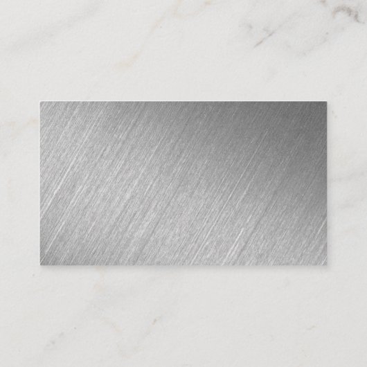 Moderne Silver Foil Script Hochzeit Vielen Dank Begleitkarte (Rückseite)