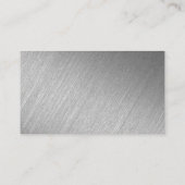 Moderne Silver Foil Script Hochzeit Vielen Dank Begleitkarte (Rückseite)