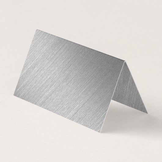 Moderne Silver Foil Skripte ändern die Datumskarte Visitenkarten (Rückseite)