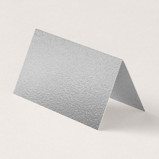 Moderne Silver Foil Skripte ändern die Datumskarte Visitenkarten (Rückseite)