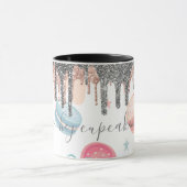 Moderne Silver Glitzer Tropfen Candy Süßigkeiten Tasse (Zentrum)