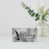 Moderne Silver Loan Signing Agent Business Card Visitenkarte (Stehend Vorderseite)