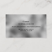 Moderne Silver Loan Signing Agent Business Card Visitenkarte (Rückseite)