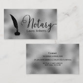 Moderne Silver Loan Signing Agent Business Card Visitenkarte (Vorne/Hinten)