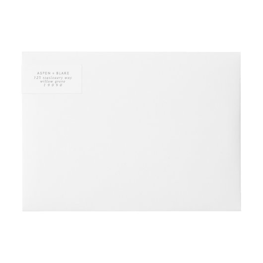 Moderne Silver Script Wedding (Vorderseite)