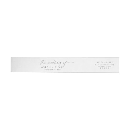 Moderne Silver Script Wedding (Person)