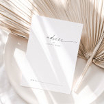 Moderne Silver Script Wedding Advice Card Hinweiskarte<br><div class="desc">Diese moderne, silberne Hochzeitsratenkarte ist perfekt für eine minimalistische Hochzeit und kann für jede Veranstaltung verwendet werden. Das schlichte silbergraue Farbdesign zeichnet sich durch eine einzigartige industrielle Schrift mit modernem boho Stil aus. Anpassbar in jeder Farbe. Behalt das Design minimal und elegant, wie es ist, oder personalisiere es durch Hinzufügen...</div>