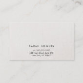 Moderne Silver Sequin Monogram Kundenbindung Treuekarte (Rückseite)