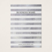 Moderne Silver Stripes Earring Display (Vorderseite)