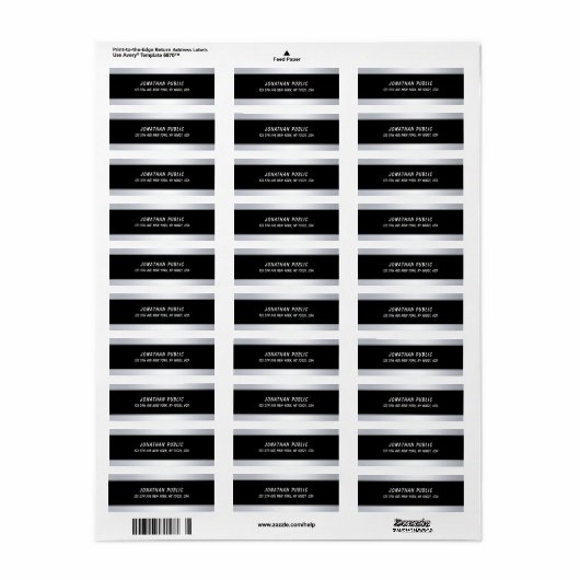 Moderne Silver Template Elegant Ausgeklügeltes Top (Vorne)