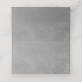 Moderne Silver Wedding Platzkarte (Innenseite Aufgefaltet)