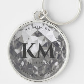 Moderne Silver Wedding Premium zum 25. Jubiläum Schlüsselanhänger (Vorne)