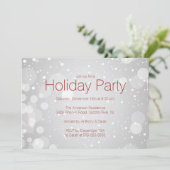 Moderne SilverBokeh Lights - Einladung zum Urlaub (Stehend Vorderseite)