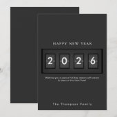 Moderne Silvester Einfache Countdown (Vorne/Hinten)