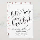 Moderne Silvester-Party Einladung (Vorne/Hinten)