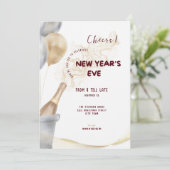 Moderne Silvesterparty-Feier 2026 Einladung (Stehend Vorderseite)